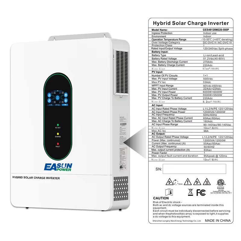 EASUN POWER 12000W 12KW 120V/1 - Grid Tie Inverter Limiter 2000W recensione e prezzo