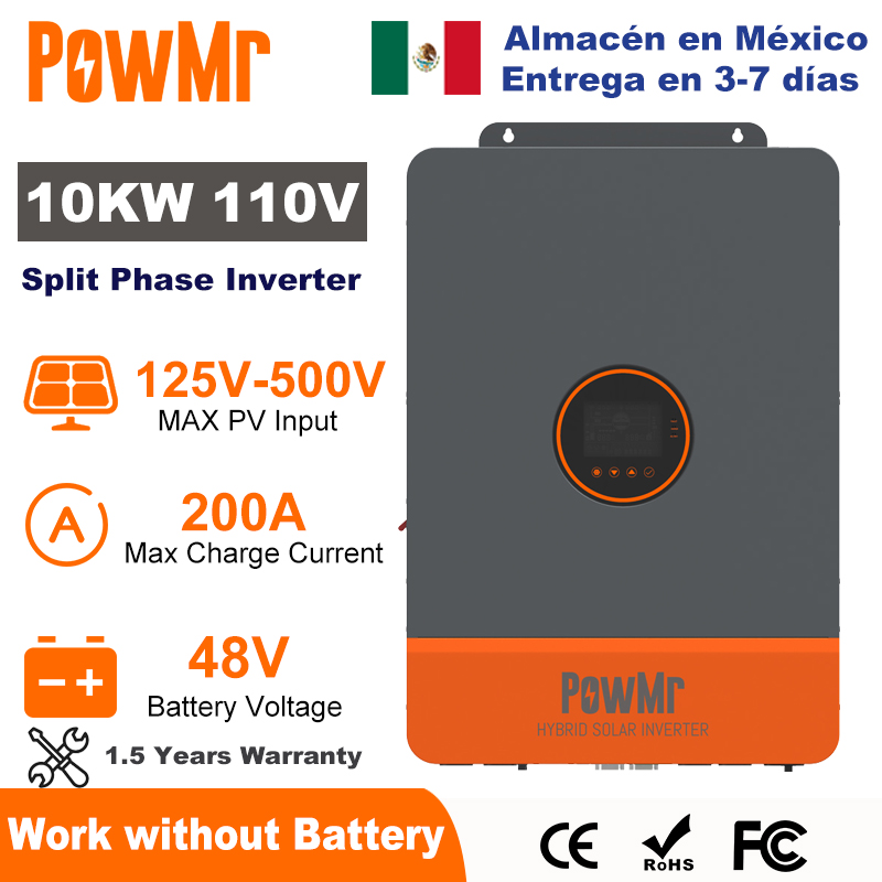 PowMr 10KW Inverter a fase div - Split Phase Inverter 10Kw 110V 220V recensione e prezzo