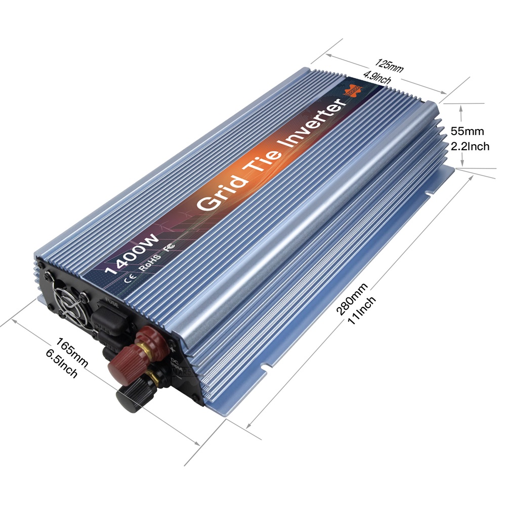 Micro inverter solare con coll - Micro Inverter 1400W Solar Grid Tie recensione e prezzo